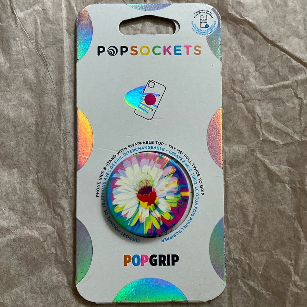 POPSOCKETS Frenetic Flower PopGrip Cell Phone Stand & Grip